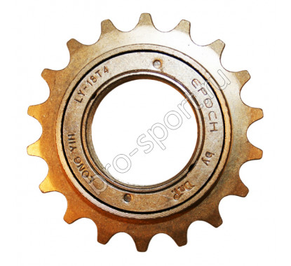 Трещотка BMX DNP LY-18T4,1\2*1\8 18T ,резьба B1,37*24,4-шлица,коричн